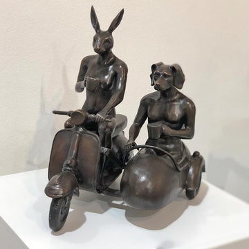 They Were Always Side by Side (Bronze Sculpture)