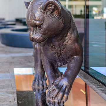 Wild Baby Lion (Bronze Sculpture)