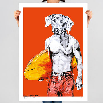 He Was Always Looking for the Perfect Wave, but Where Was It? (Print)
