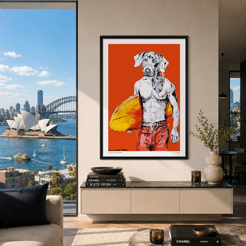 He Was Always Looking for the Perfect Wave, but Where Was It? (Print)