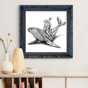 A Study for The Whale Riders (Giclee Canvas Print)