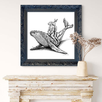 A Study for The Whale Riders (Giclee Canvas Print)