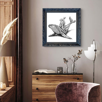 A Study for The Whale Riders (Giclee Canvas Print)