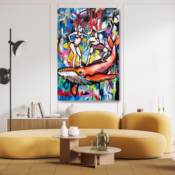 The Wonderful Whale Ride (Original Painting)