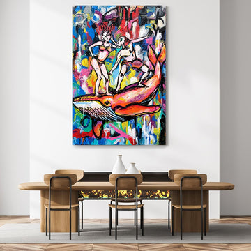 The Wonderful Whale Ride (Original Painting)