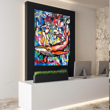 The Wonderful Whale Ride (Original Painting)