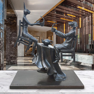 It Was a Windy Day in Rome (Bronze Sculpture)