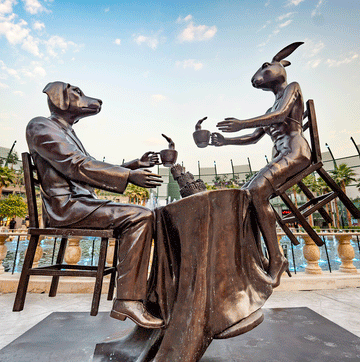 It Was a Windy Day in London (Bronze Sculpture)