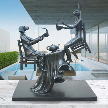 It Was a Windy Day in Rome (Bronze Sculpture)