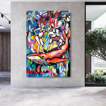 The Wonderful Whale Ride (Original Painting)