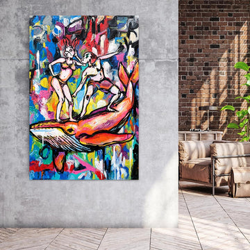 The Wonderful Whale Ride (Original Painting)