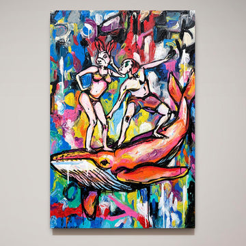 The Wonderful Whale Ride (Original Painting)