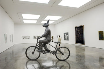 He hopped on two wheels and saw the world (Bronze Sculpture)