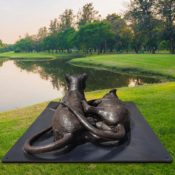 Cubs 13 and 14 (Bronze Sculpture)