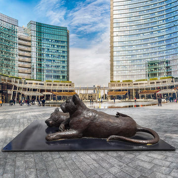 Cubs 13 and 14 (Bronze Sculpture)