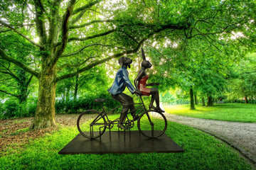 Tandem Lovers (Bronze Sculpture)