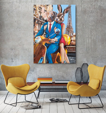 Paris Lovers (Original Painting)