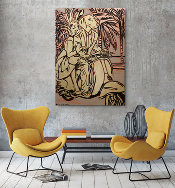 They Were on Holidays Forever (Original Painting)