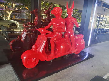 Baby you can ride my bike (Fibreglass Sculpture)