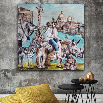 They were born wild and they would live wild (Original Painting)