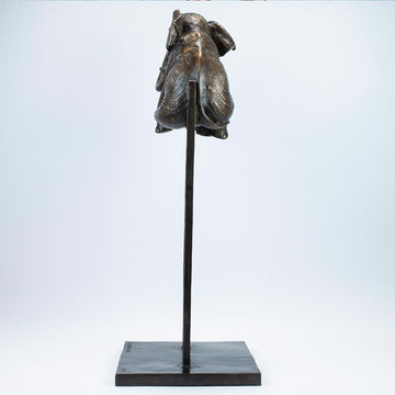 Elephant Up High (Bronze Sculpture)