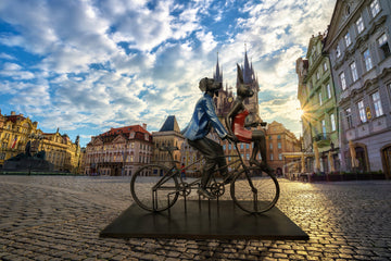 Tandem Lovers (Bronze Sculpture)