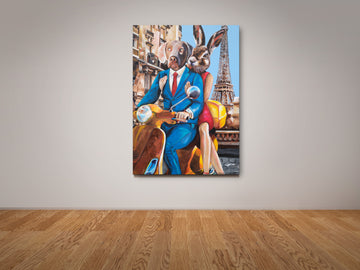 Paris Lovers (Original Painting)