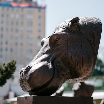 Raza - Hippopotamus of the Wild (Bronze Sculpture)
