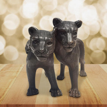 The Cubs Cuddled (Bronze Sculpture)