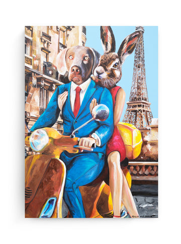 Paris Lovers (Original Painting)