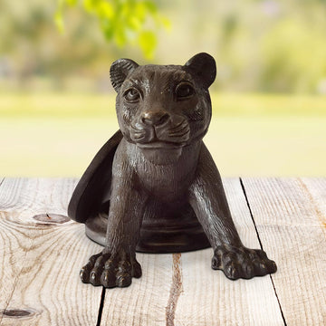Lion Comes Into a Better Tomorrow (Bronze Sculpture, Pocket Size)