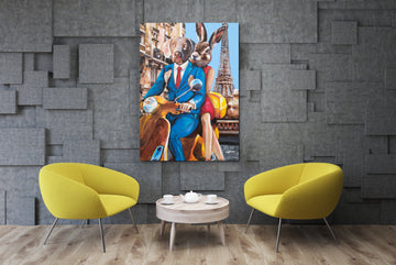 Paris Lovers (Original Painting)