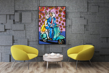 They Were Riding Together in Paradise (Original Painting)