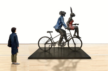 Tandem Lovers (Bronze Sculpture)
