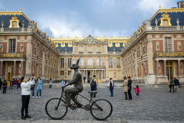 He hopped on two wheels and saw the world (Bronze Sculpture)