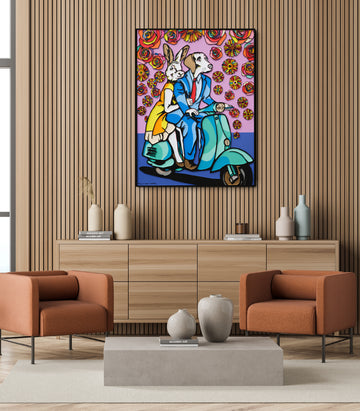 They Were Riding Together in Paradise (Original Painting)