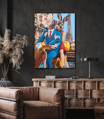 Paris Lovers (Original Painting)