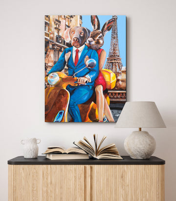 Paris Lovers (Original Painting)