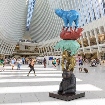 Animal Compassion Towers (Bronze Sculpture)
