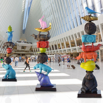 Animal Compassion Towers (Bronze Sculpture)