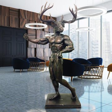 The Celebrity Animal - Arnie Stag Schwarzenegger (Bronze Sculpture)