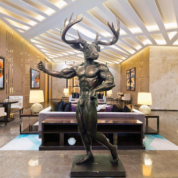 The Celebrity Animal - Arnie Stag Schwarzenegger (Bronze Sculpture)