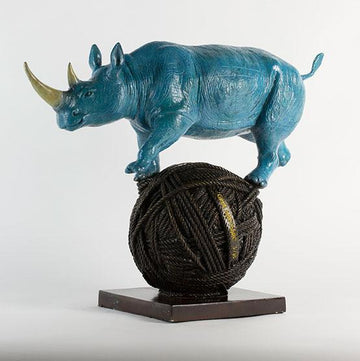 He Loved Balancing on Two Feet (Bronze Sculpture)