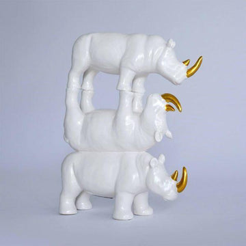 They were the last three and loved staying close to each other (Ceramic Sculpture)