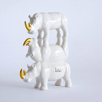 They were the last three and loved staying close to each other (Ceramic Sculpture)