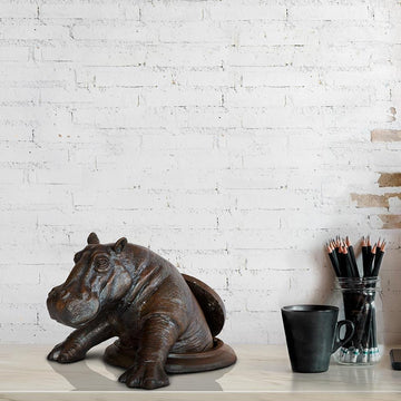 Come out now, Hippo (Bronze Sculpture, Small)
