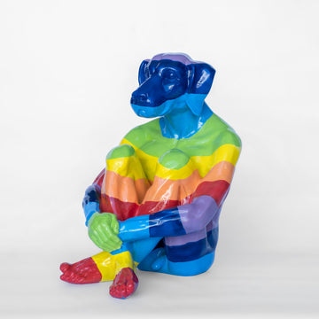 Lost Rainbow Dog (Fibreglass Sculpture)