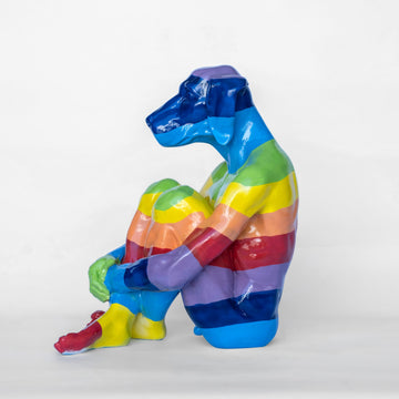 Lost Rainbow Dog (Fibreglass Sculpture)