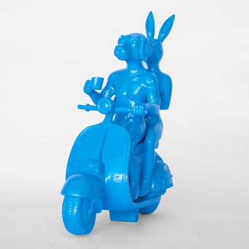 Vespa Riders (Resin Sculpture)