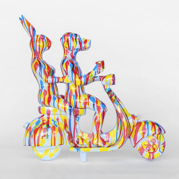 Vespa Riders Splash Pop (Resin Sculpture)